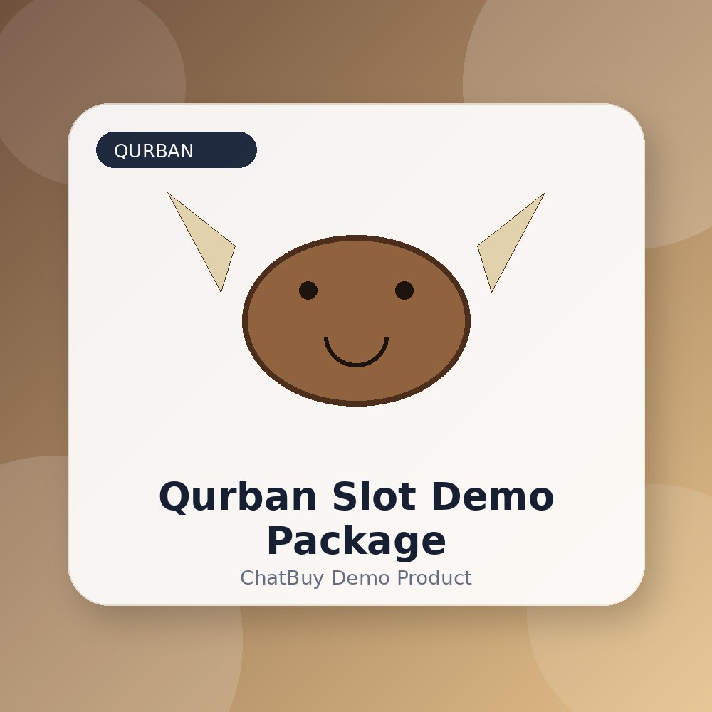 Qurban Slot Demo Package